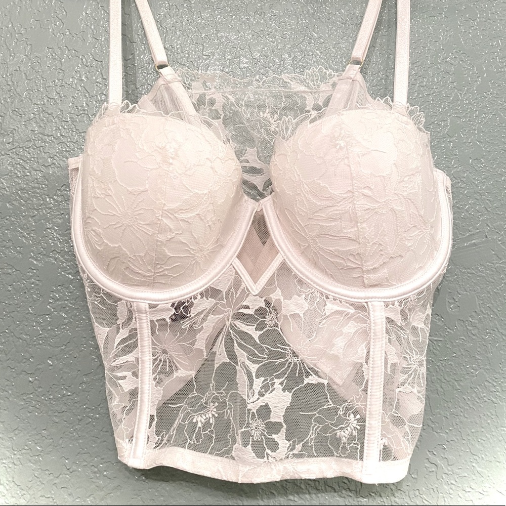 Victoria Secret VS White Bustier 36C NWT